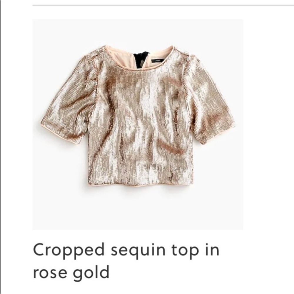 Sequin! Rose gold short withy bows